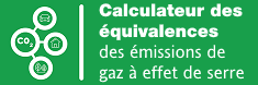 logo du Calculateur des &eacute;quivalences des &eacute;missions de gaz &agrave; effet de serre